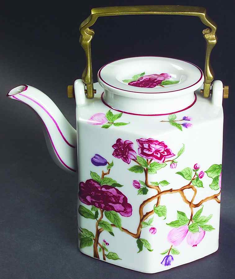 Plumrose Teapot & Lid with Brass Handle by Sigma-1