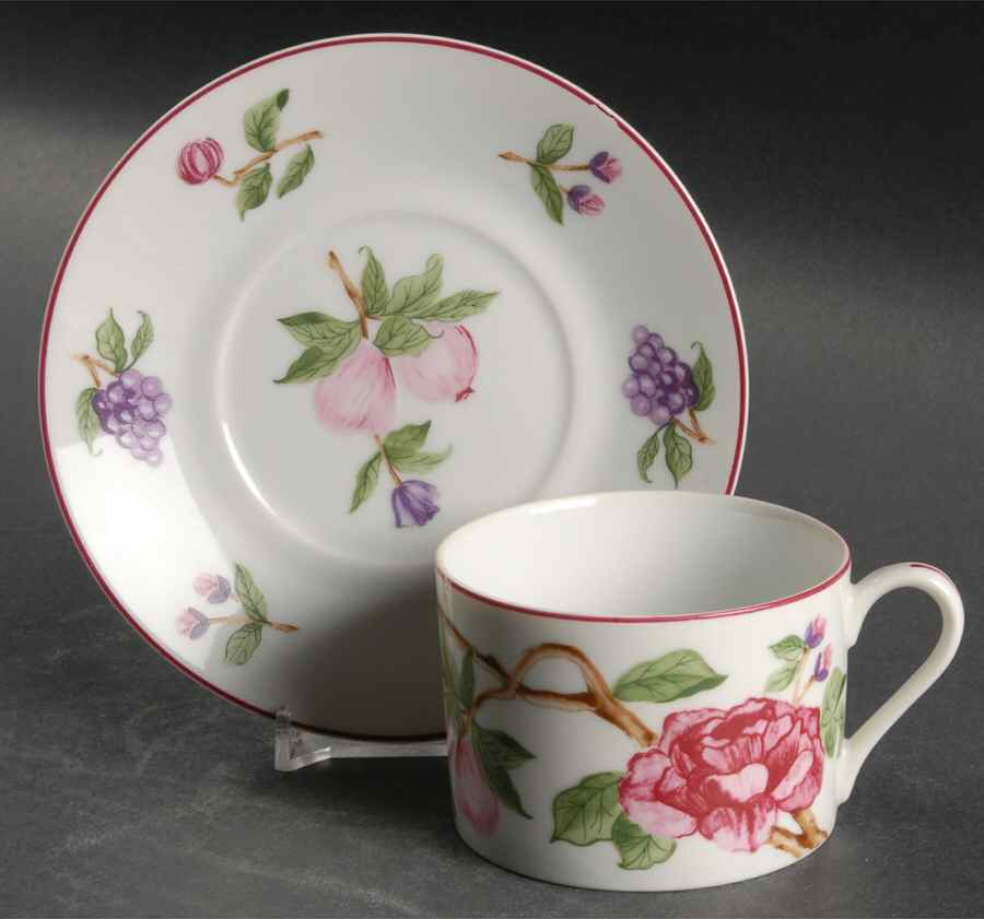 Plumrose Flat Cup & Saucer Set by Sigma-1