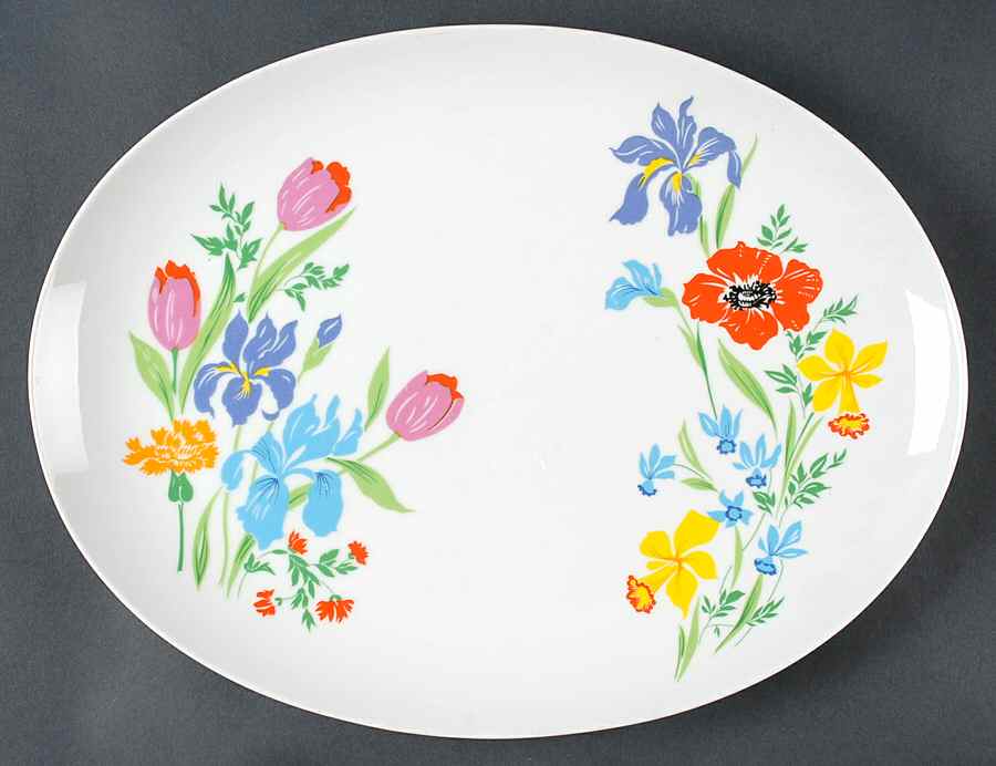 Primavera 14" Oval Serving Platter by Sigma-1