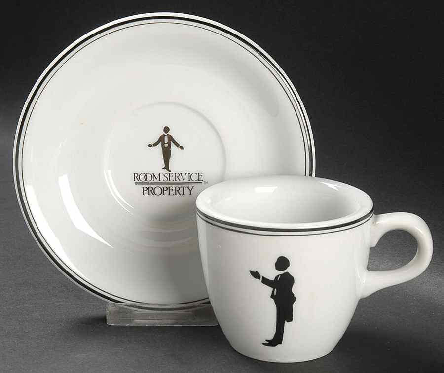 Room Service Flat Cup & Saucer Set by Sigma-1