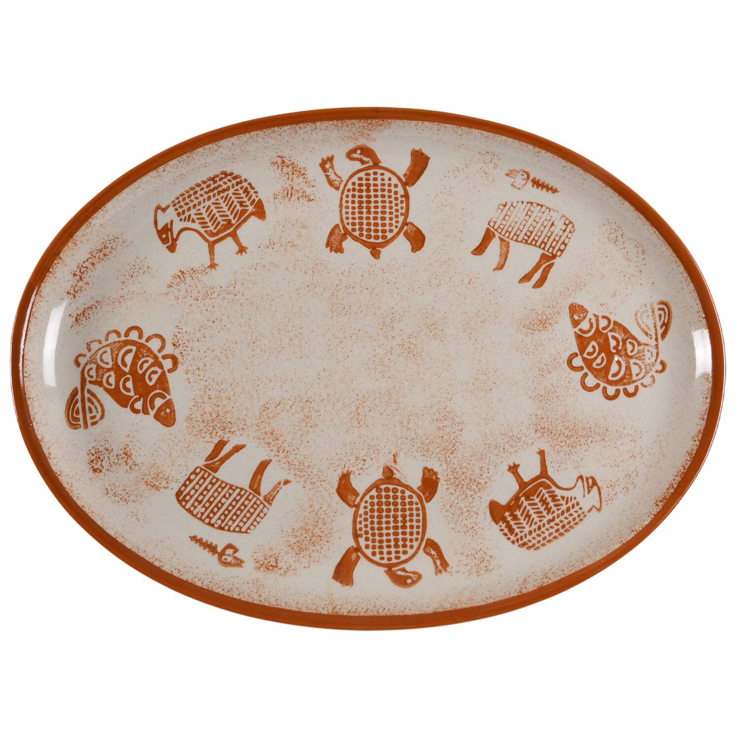 Samburu Safari 16" Oval Serving Platter by Sigma-1