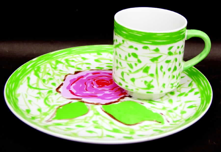 Sincerely Yours Snack Plate & Cup Set by Sigma-1