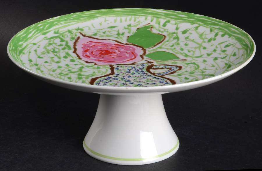 Sincerely Yours 10" Diameter Pedestal Cake Stand by Sigma-1