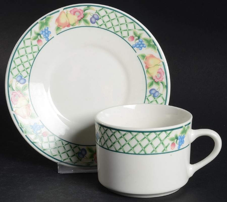 Botanica Flat Cup & Saucer Set by Signature-1