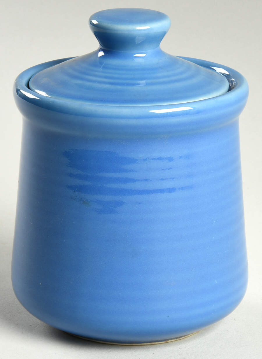 Carnivale Medium Blue Sugar Bowl & Lid by Signature-1