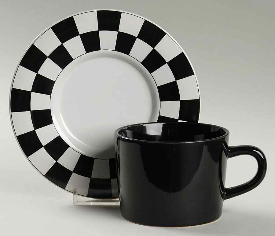 Cafe Strata Flat Cup & Saucer Set by Signature-1