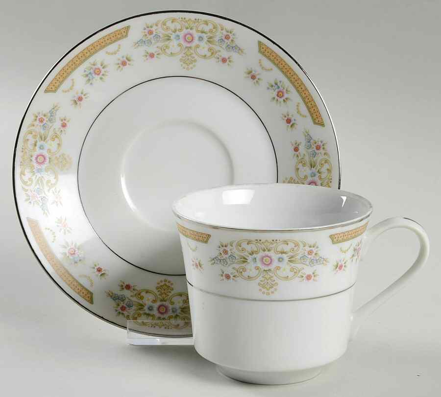 Coronet Flat Cup & Saucer Set by Signature-1