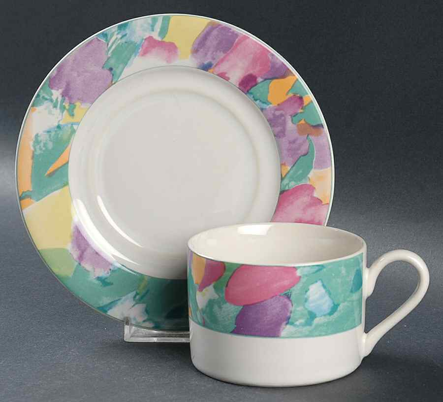 Images Flat Cup & Saucer Set by Signature-1