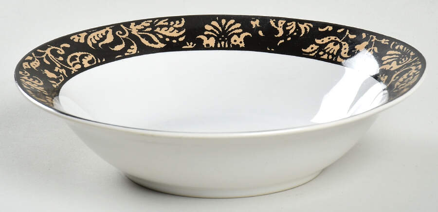 Midnight Damask Coupe Soup Bowl by Signature-1