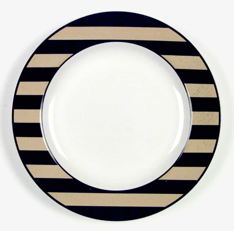 Midnight Damask Salad Plate by Signature-1