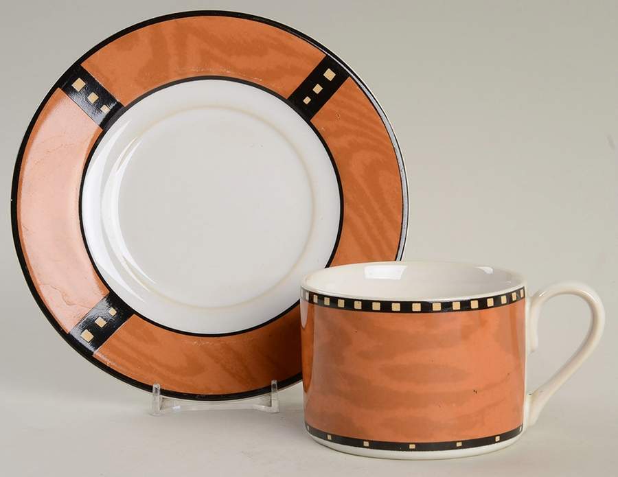 Moravia Flat Cup & Saucer Set by Signature-1