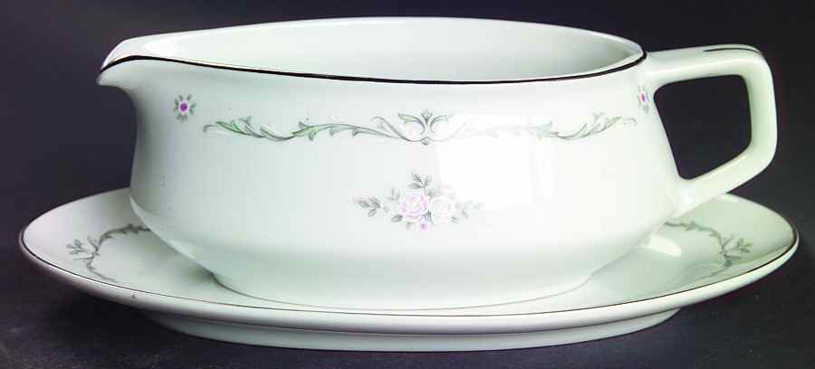 Petite Bouquet Gravy Boat & Underplate/Relish by Signature-1