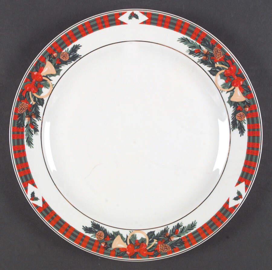 Tartan Christmas Dinner Plate by Signature-1