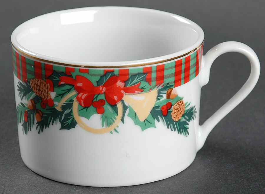 Tartan Christmas Flat Cup by Signature-1