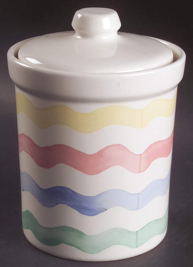 Watercolors Large Canister & Lid by Signature-1