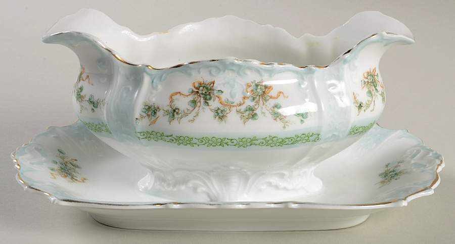OHM176 Gravy Boat with Attached Underplate by Hermann Ohme-1