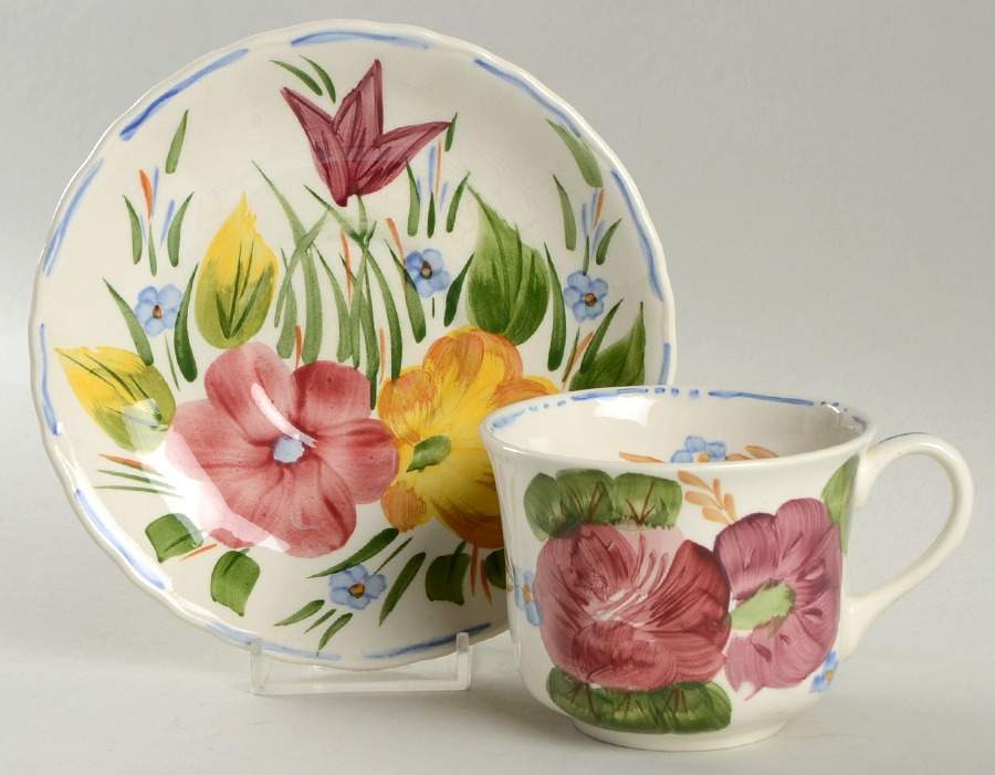 Belle Fiore Footed Cup & Saucer Set by Simpsons-1