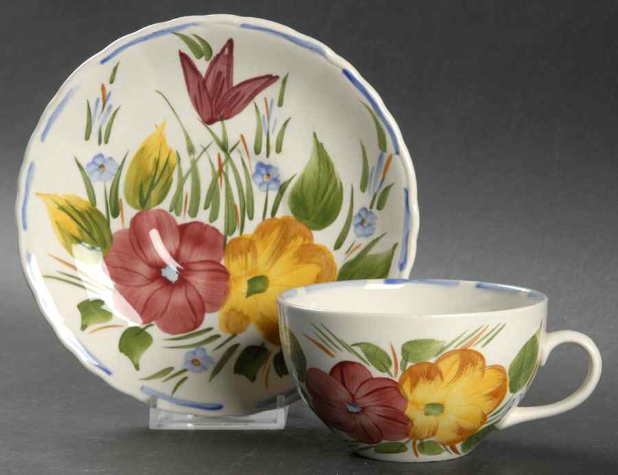 Belle Fiore Flat Cup & Saucer Set by Simpsons-1
