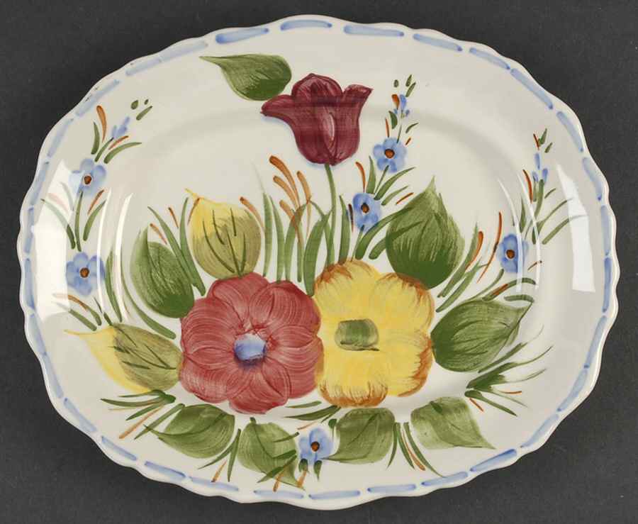 Belle Fiore 11" Oval Serving Platter by Simpsons-1