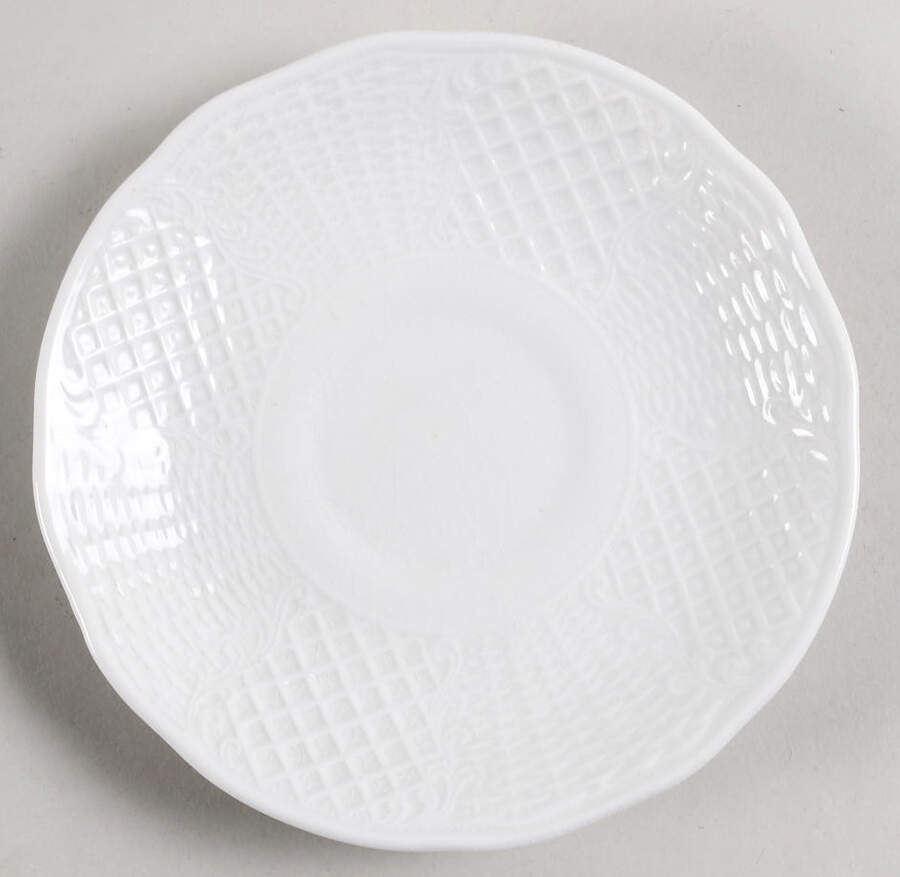 Marlborough (Embossed Wicker Lattice Rim) Saucer by Simpsons-1