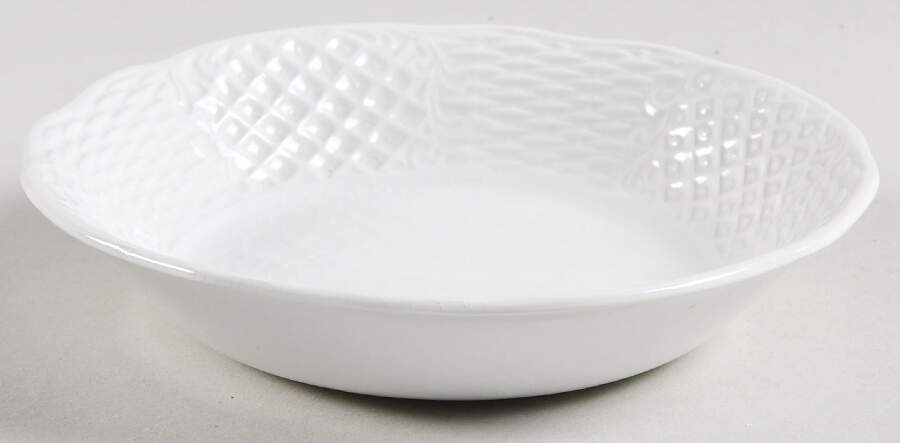 Marlborough (Embossed Wicker Lattice Rim) Fruit/Dessert (Sauce) Bowl by Simpsons-1