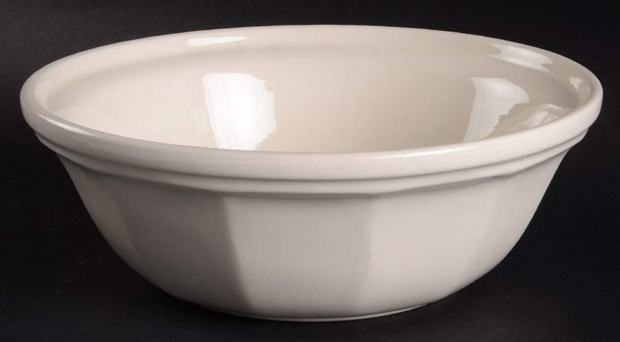 Museum White 8" Round Vegetable Bowl by Simpsons-1