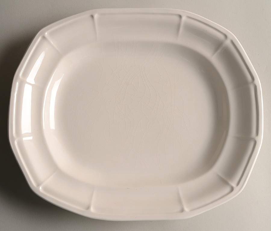 Museum White 13" Oval Serving Platter by Simpsons-1