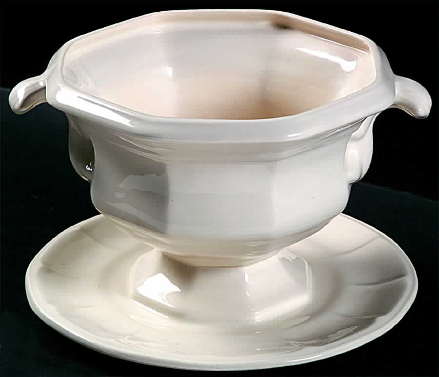 Museum White Open Sauce Boat by Simpsons-1