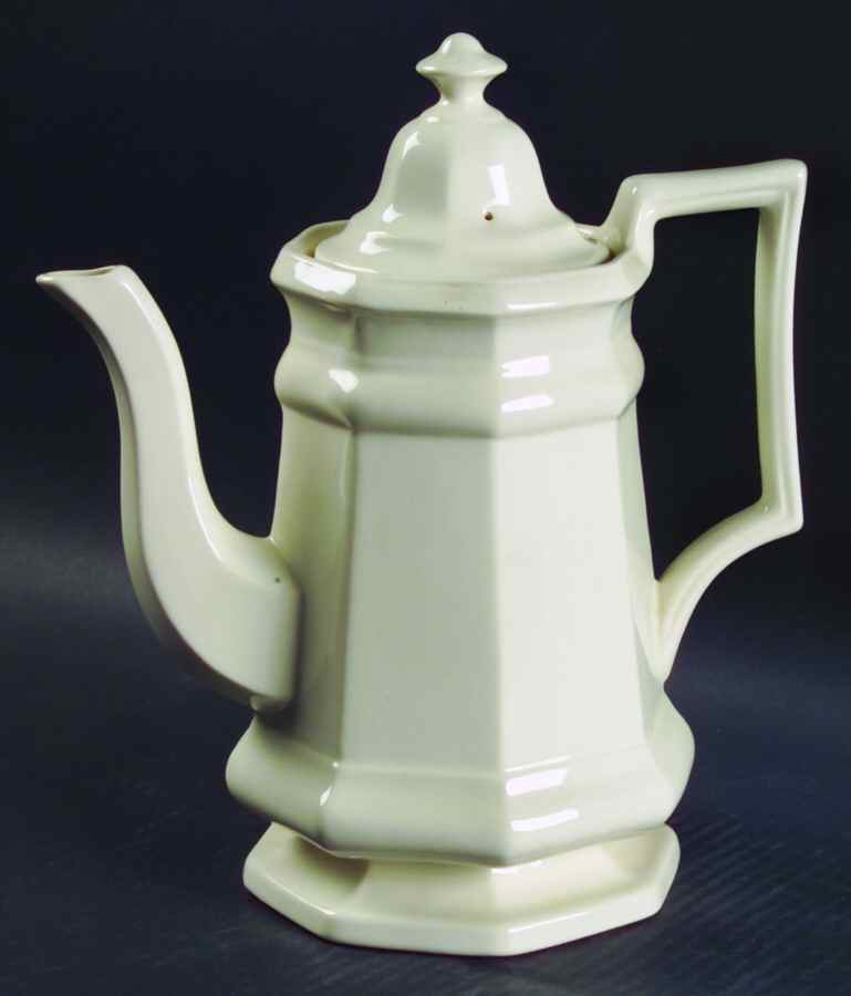 Museum White Coffee Pot & Lid by Simpsons-1