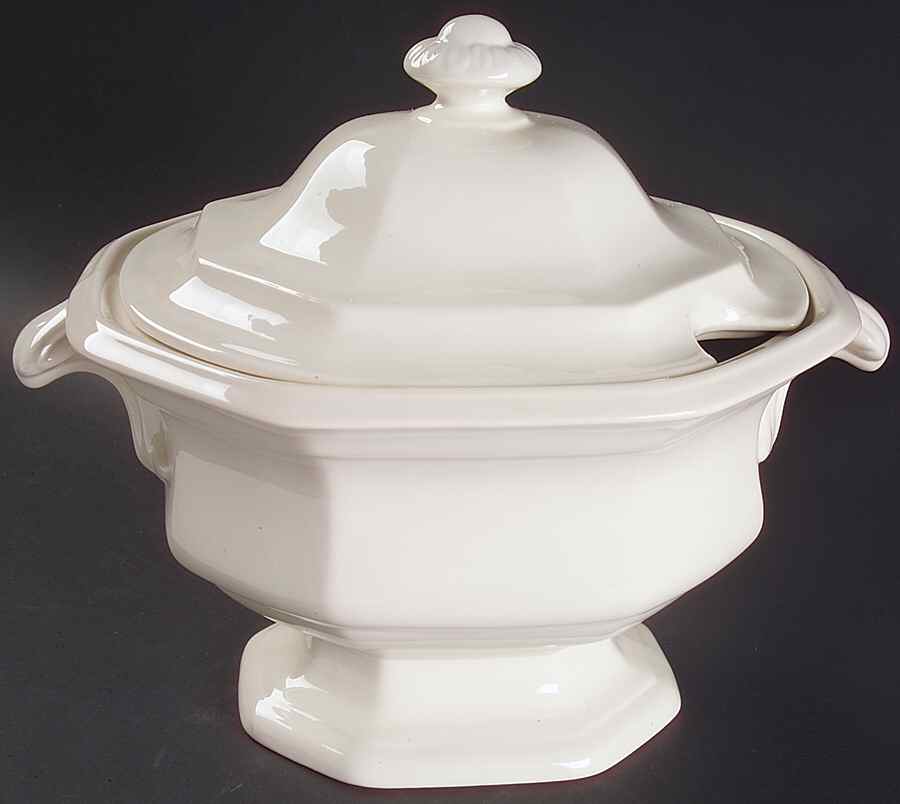 Museum White Tureen &  Lid by Simpsons-1