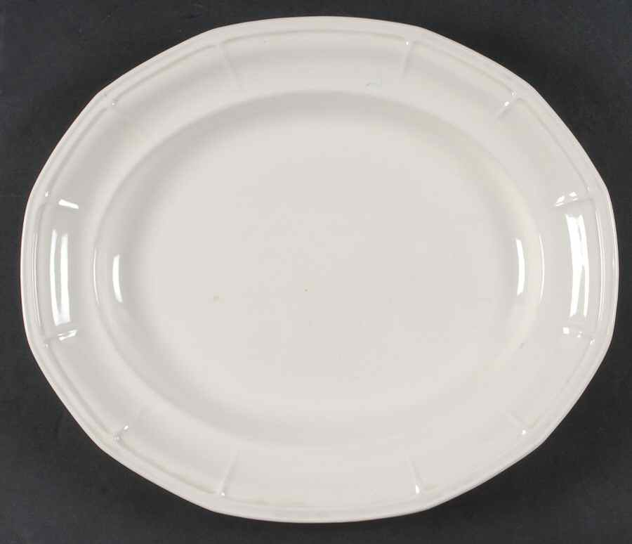 Museum White 13" Oval Serving Platter by Simpsons-1