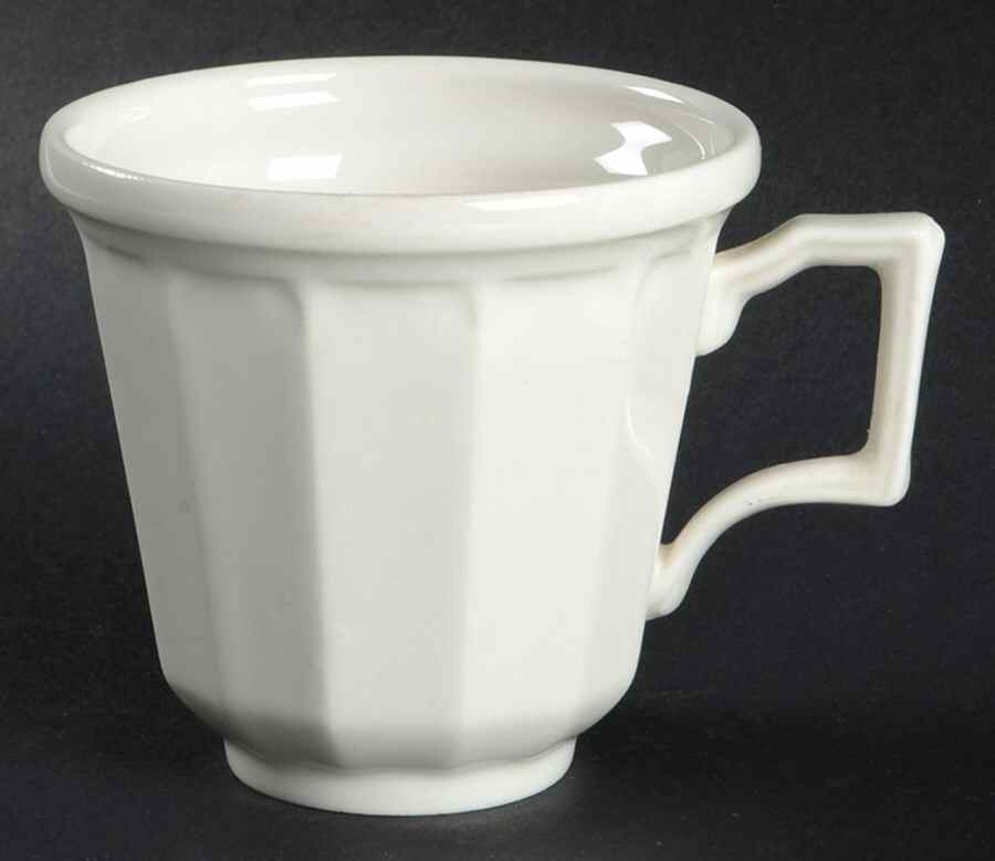Museum White Flat Cup by Simpsons-1