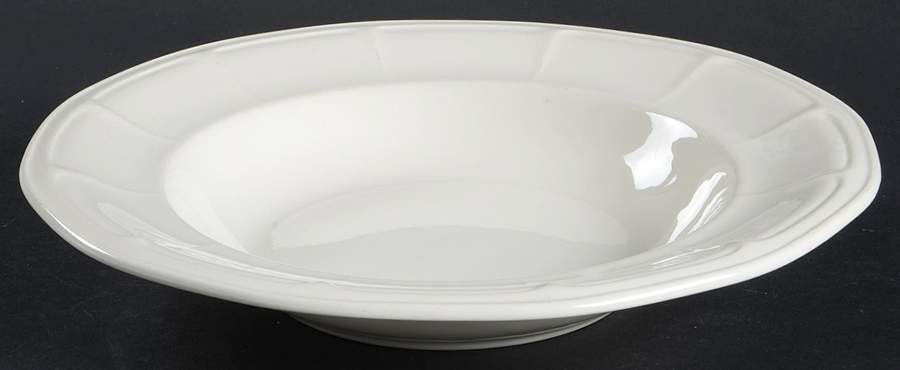 Museum White Large Rim Soup Bowl by Simpsons-1