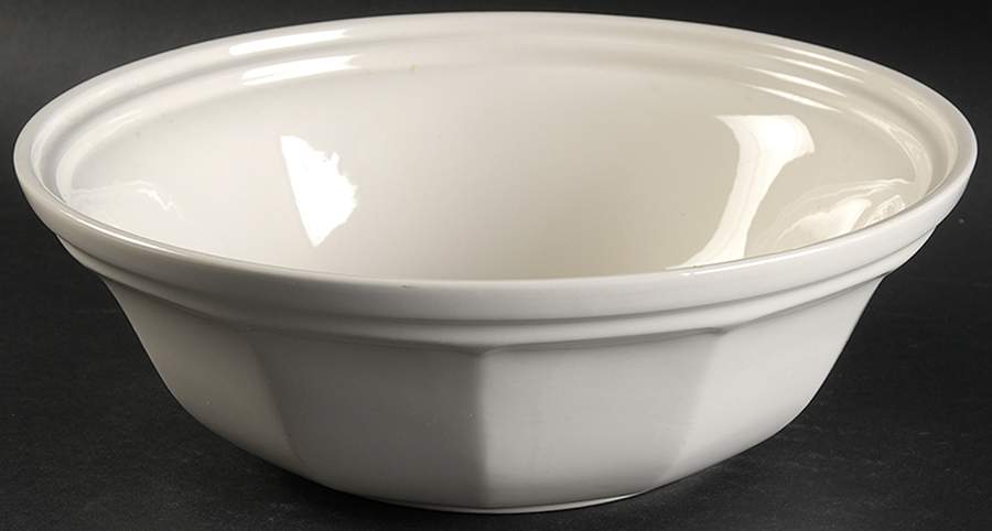 Museum White Round Vegetable No Lid by Simpsons-1