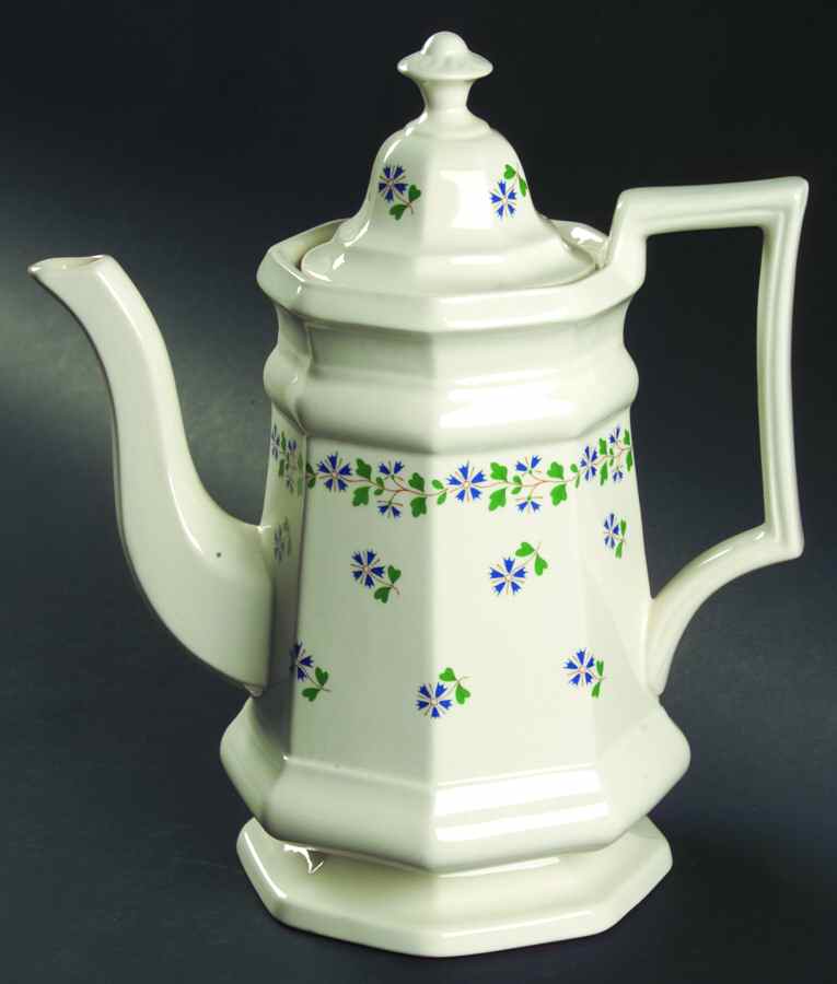 Periwinkle Coffee Pot & Lid by Simpsons-1