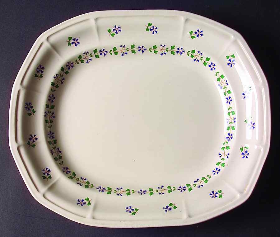 Periwinkle 13" Oval Serving Platter by Simpsons-1