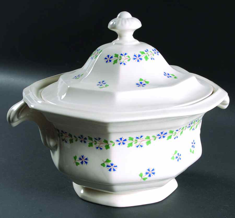 Periwinkle Round Covered Vegetable by Simpsons-1