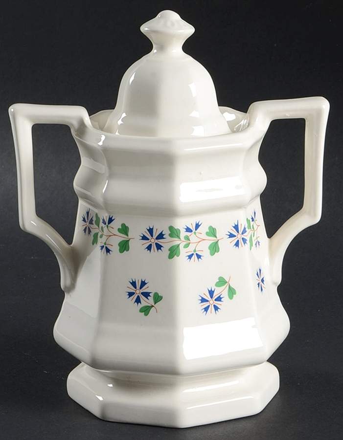 Periwinkle Sugar Bowl & Lid by Simpsons-1