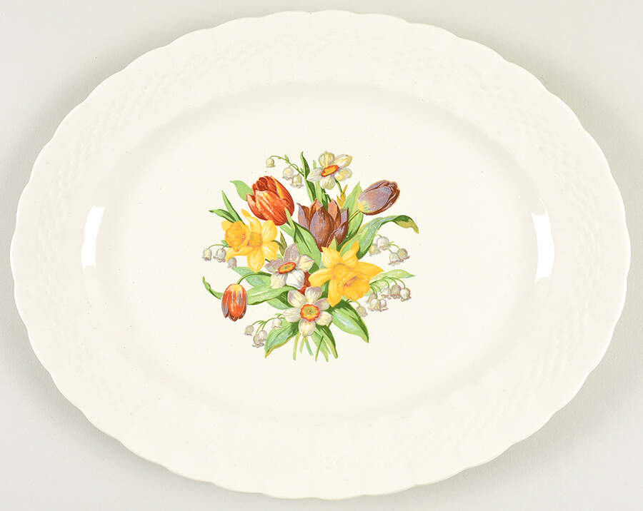 Providence 12" Oval Serving Platter by Simpsons-1