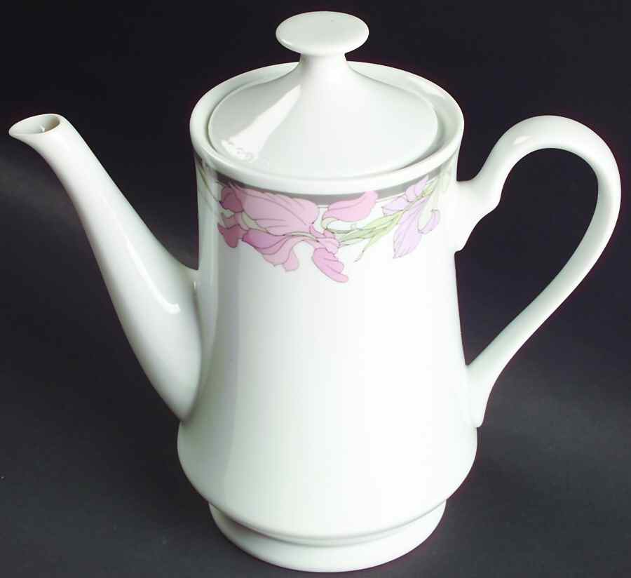Sweet Iris Coffee Pot & Lid by Silverie-1