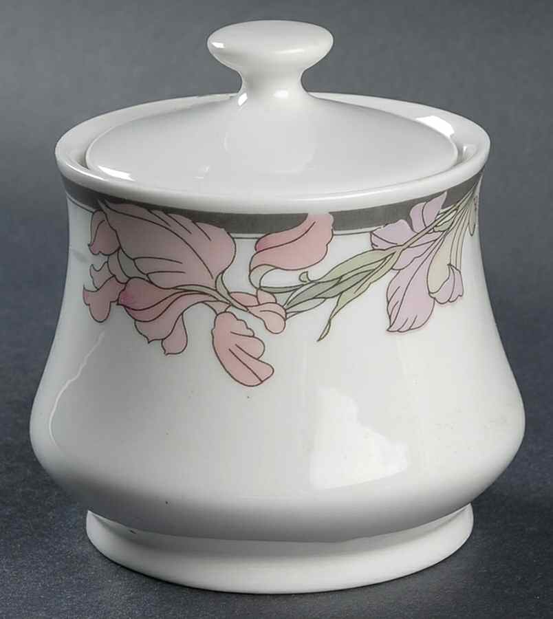 Sweet Iris Sugar Bowl & Lid by Silverie-1
