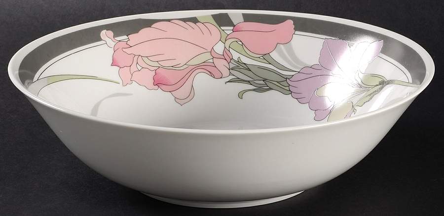 Sweet Iris 9" Round Vegetable Bowl by Silverie-1