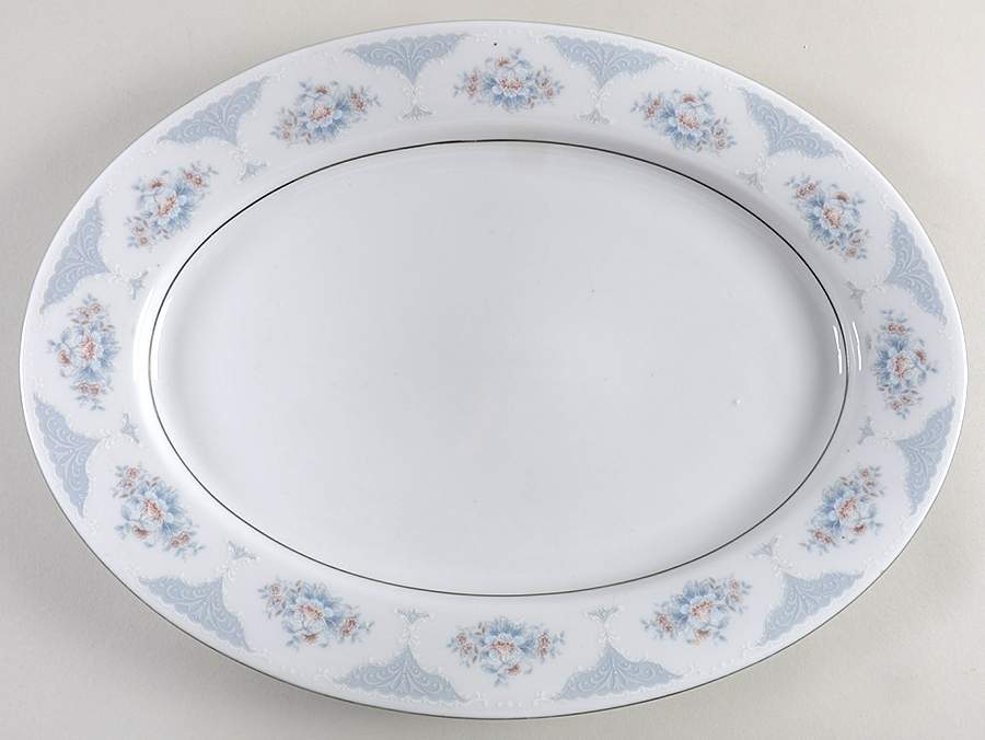 Sapphire 14" Oval Serving Platter by Silverie-1