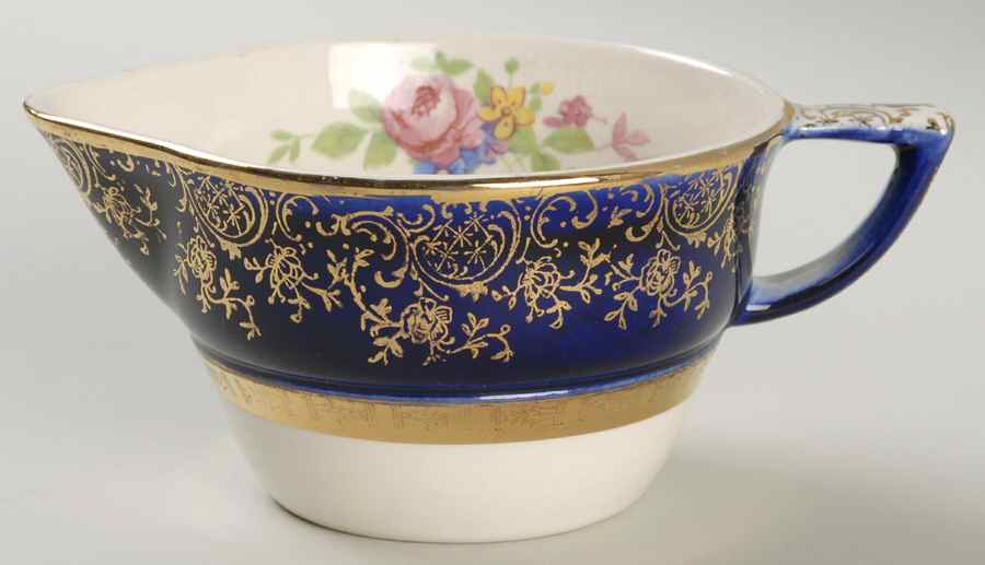 Aristocrat Cobalt Blue (Floral Center) Creamer by Salem-1