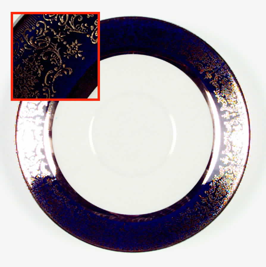 Aristocrat Cobalt (No Floral Center) Saucer by Salem-1