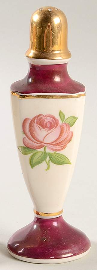 Aristocrat Maroon (Floral Center) Salt Shaker by Salem-1