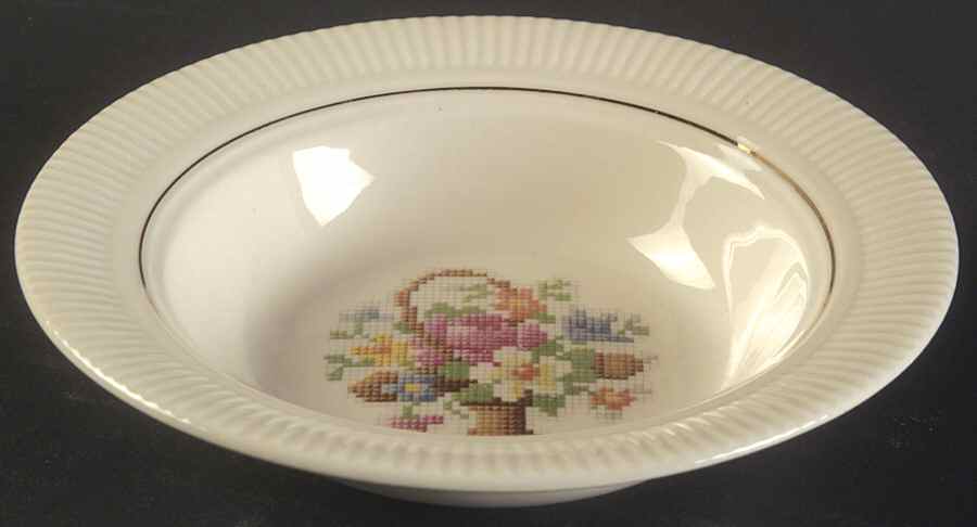Basket Pp (Gold Inner Ring) Rim Fruit/Dessert (Sauce) Bowl by Salem-1
