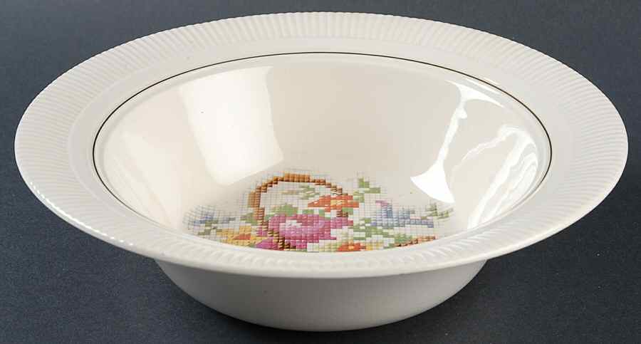 Basket Pp (Gold Inner Ring) 8" Round Vegetable Bowl by Salem-1