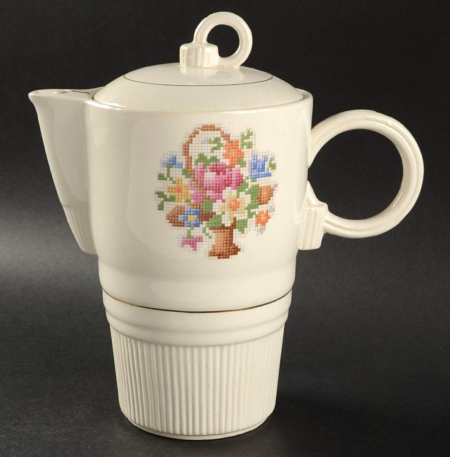 Basket Pp (Gold Inner Ring) Coffee Pot & Lid by Salem-1