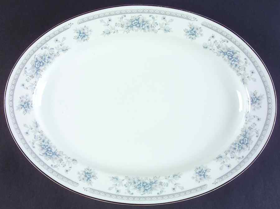 Bridal Bouquet 14" Oval Serving Platter by Salem-1